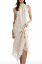 Florence White Lace Panel Top & Skirt Set