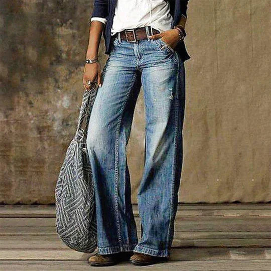 | Retro Wide Leg Jeans
