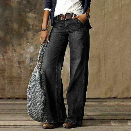 | Retro Wide Leg Jeans