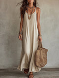 Solid Color Midi Dress
