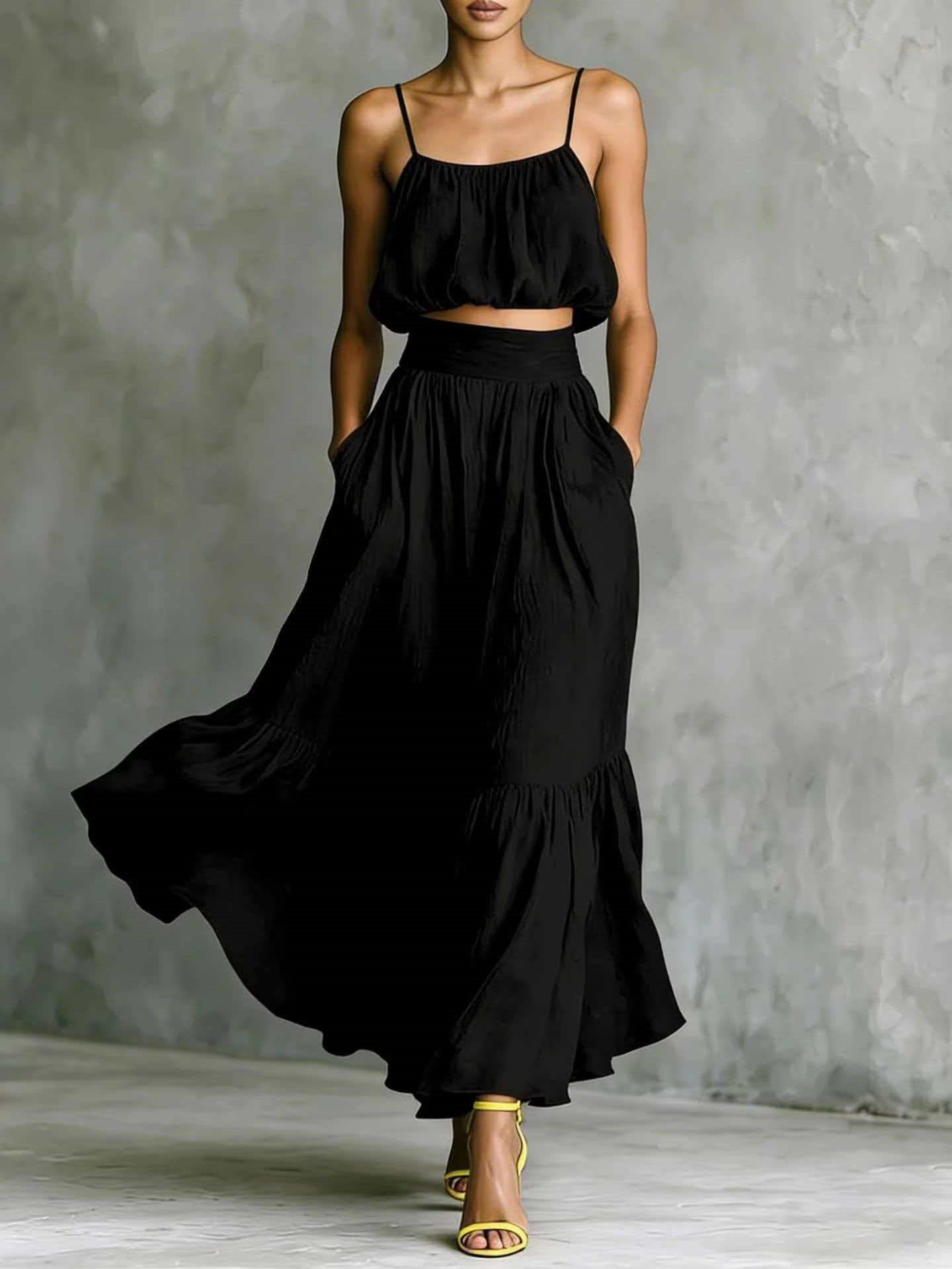 Minimalist Solid Color Casual Suit