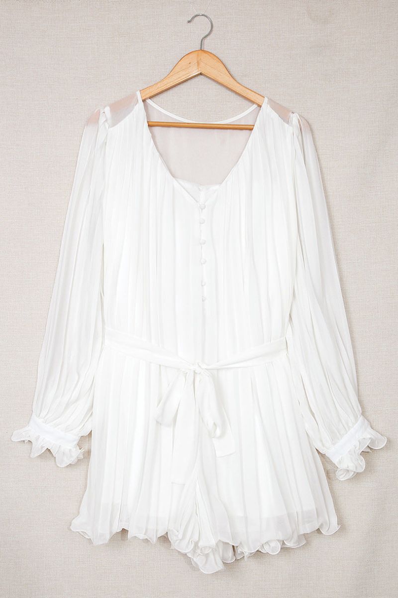 Erika Exclusive Pleated V Neck Dress Statement Occasion Edit