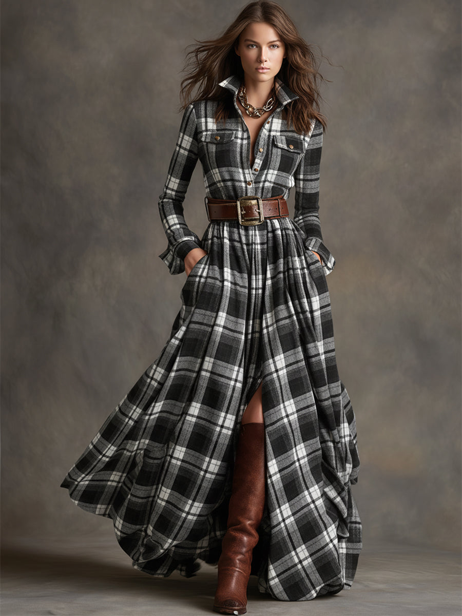 | Classic Button-Up Shirt Dress