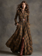 | Classic Button-Up Shirt Dress