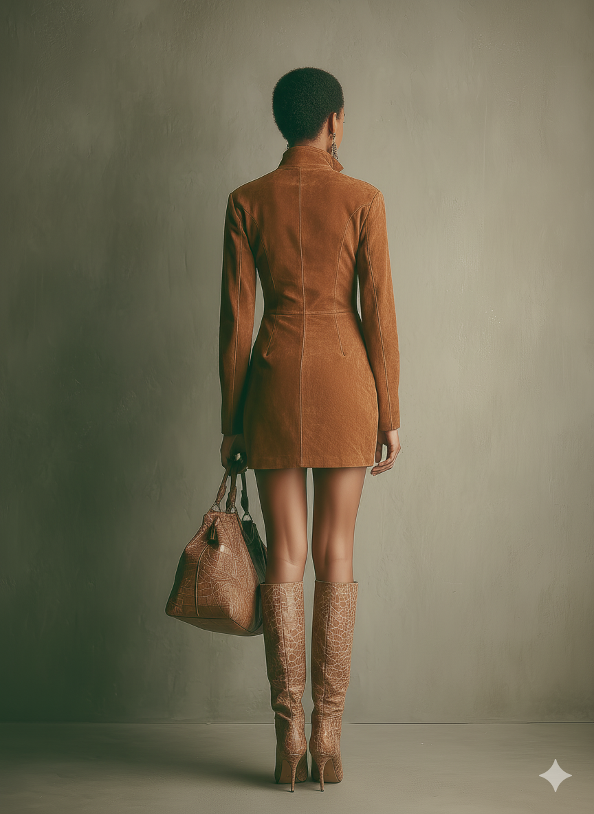 Amara | Faux Suede Mini Dress