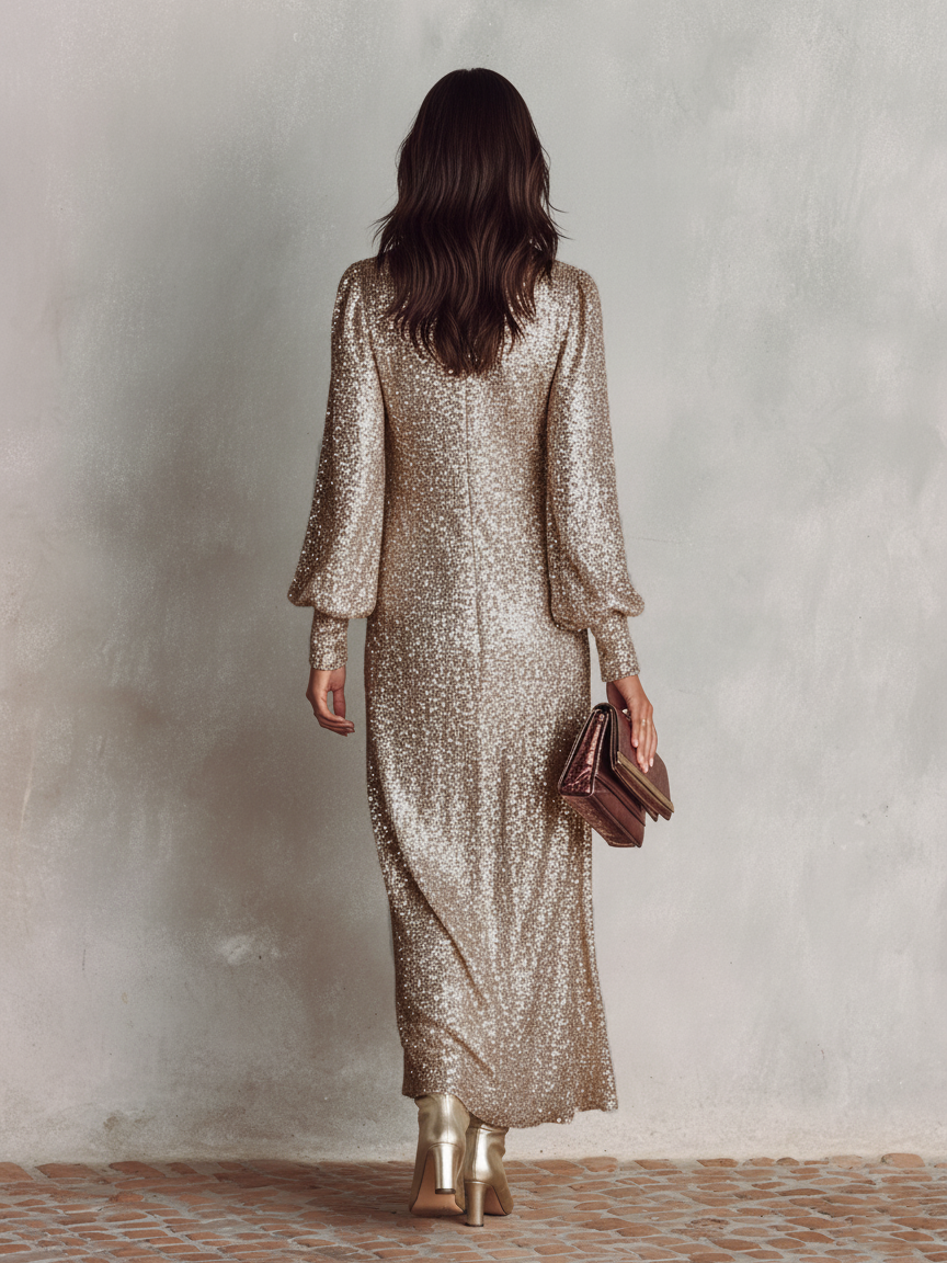| Shimmering Maxi Dress