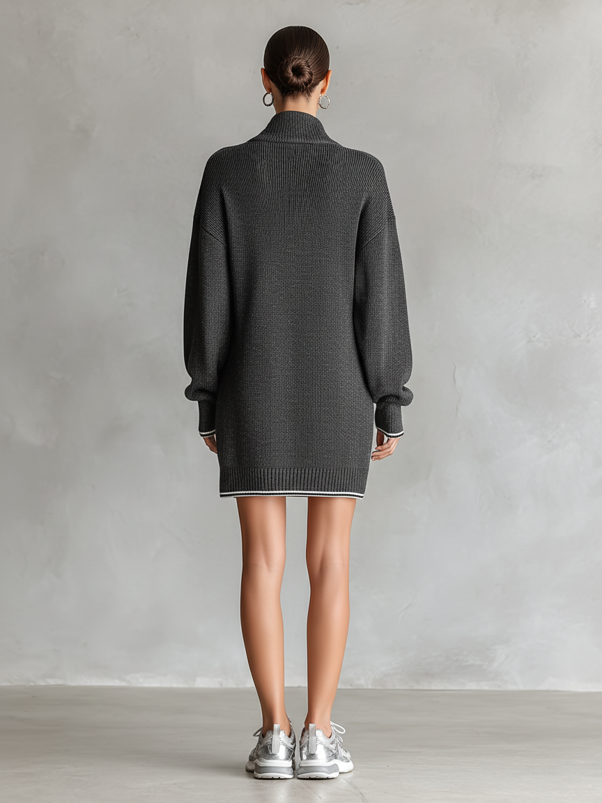 Seraphina | Knit Polo Mini Dress