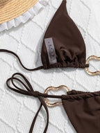 Gold O-Ring Bikini Set