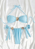 Gold Shell Bikini Set