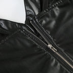 Goth Faux Leather Crop Top