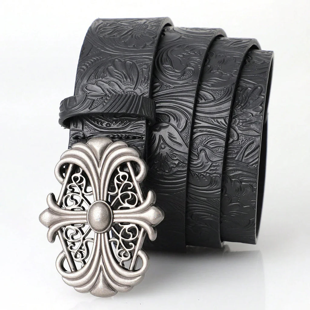Goth Metal Cross Belt