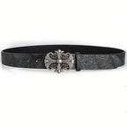 Goth Metal Cross Belt