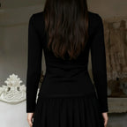 Goth Red Lace Panel Top
