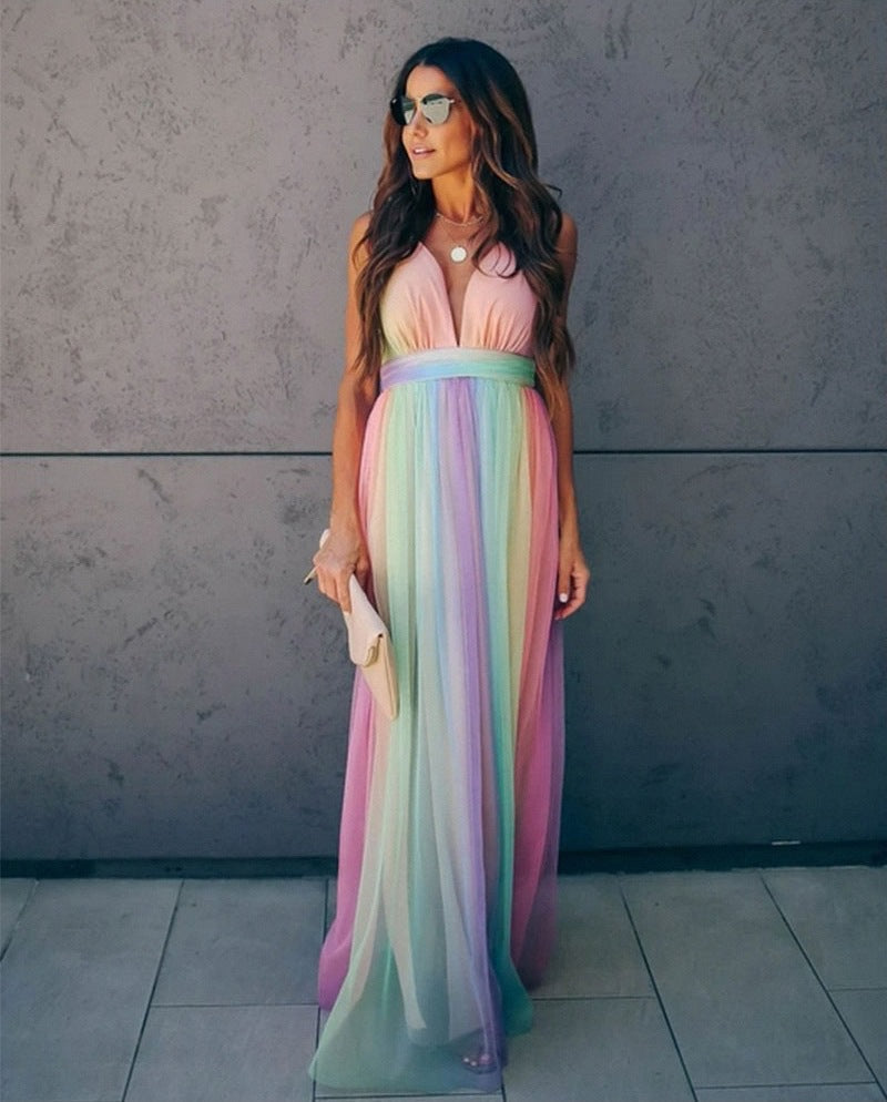 Marilyn Statement V Neck Long Dress Boutique Collection