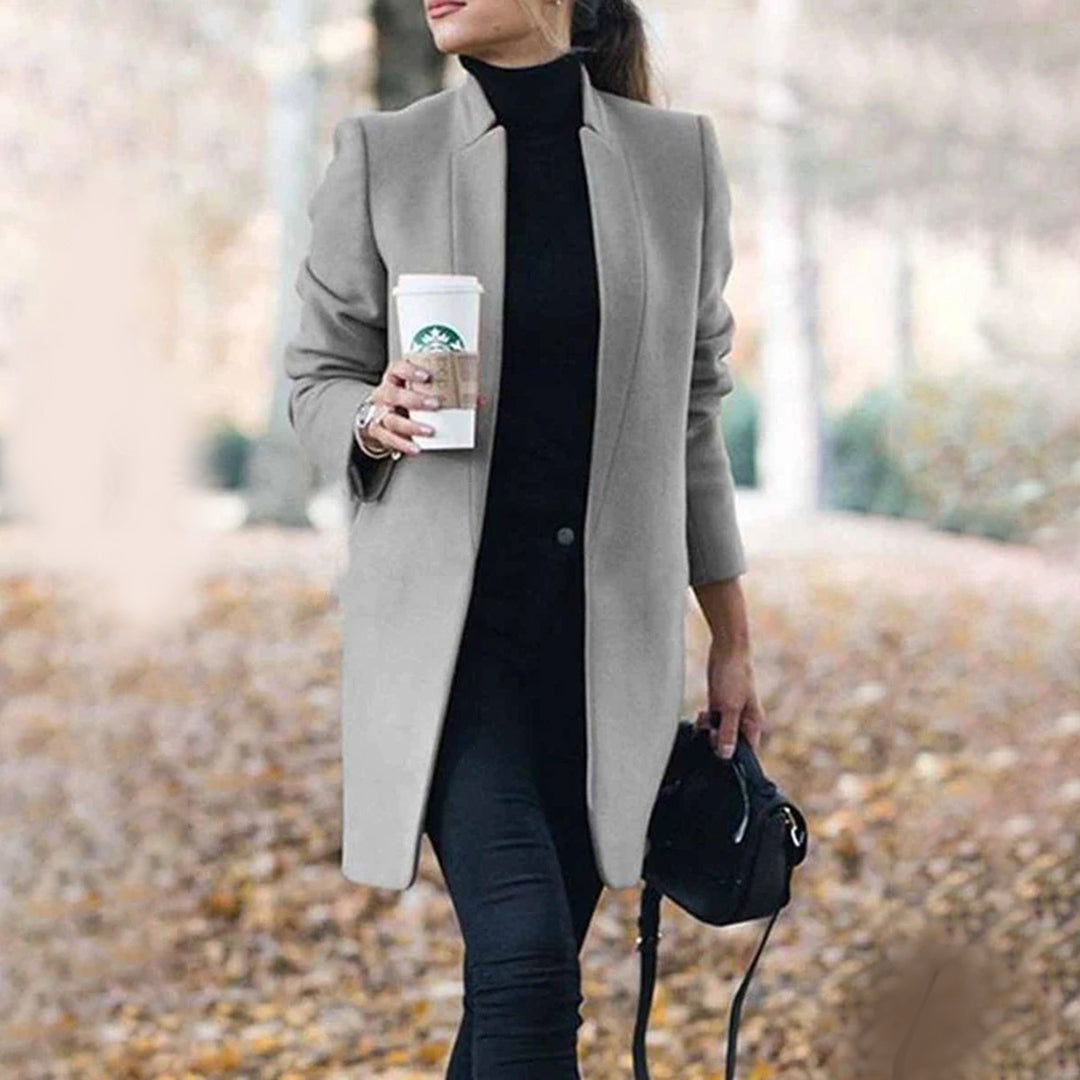 | Women's Classic Tailored Lapel Winter Coat