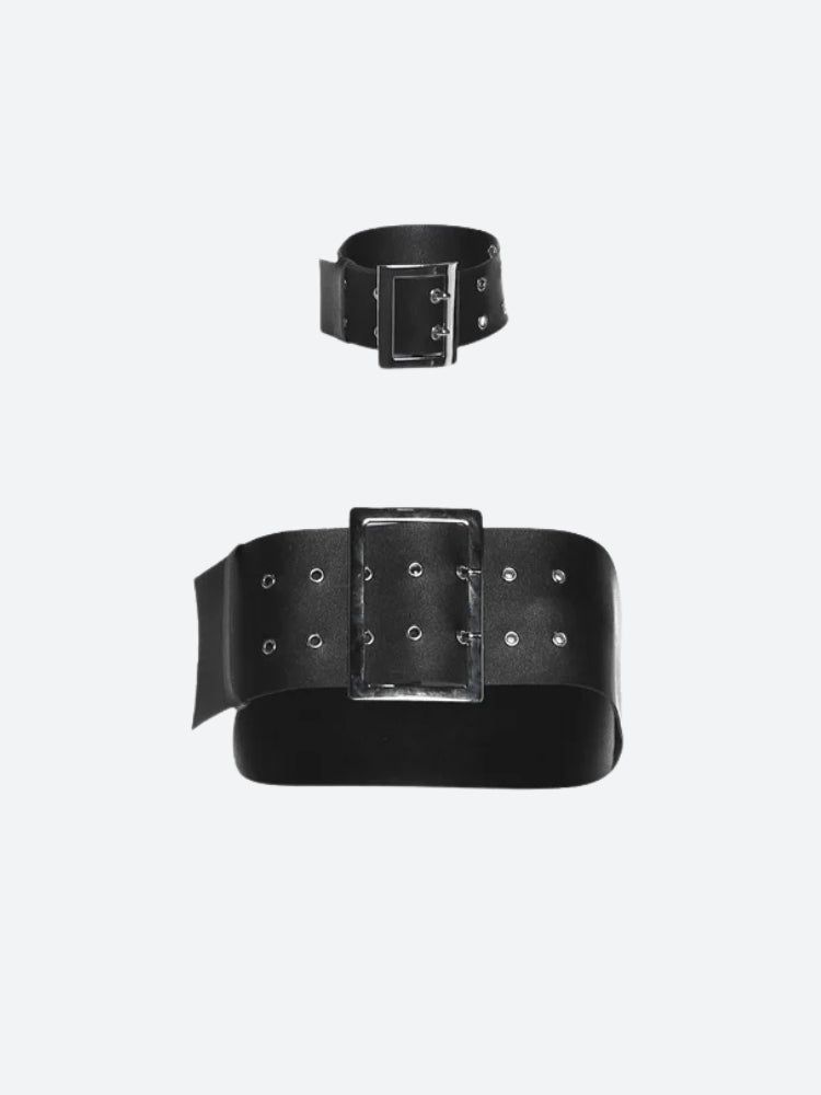 Grunge Belt Crop Top