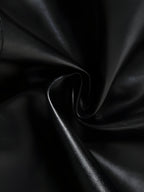 Grunge Belted Faux Leather Tube Top