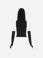 Grunge Cut Out Hooded Top