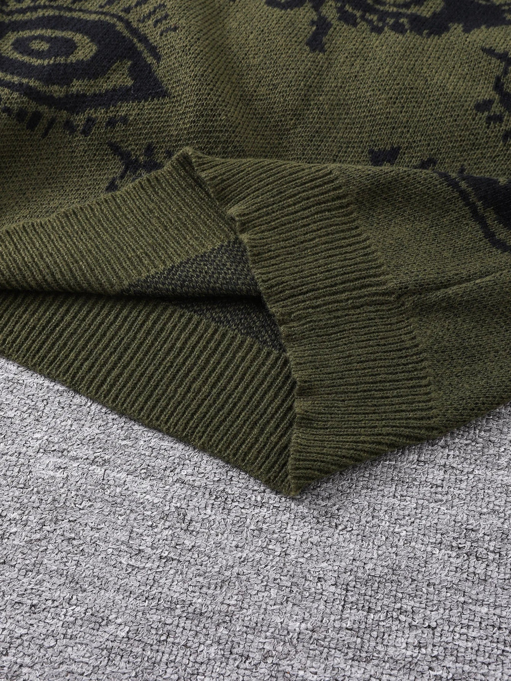 Grunge Eye Pattern Sweater