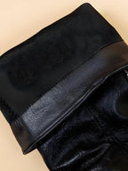 Grunge Faux Leather Belted Boots