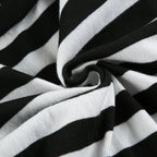 Grunge Striped Hooded Crop Top