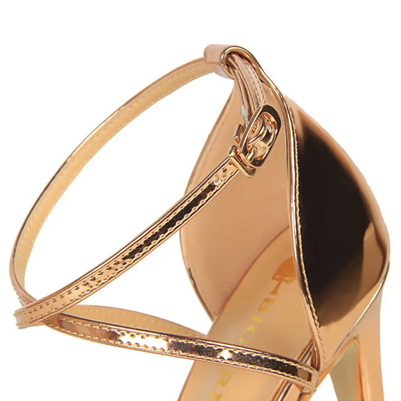 Buckle Strap High Heels Sandals Stiletto 11cm Sexy Party Shoes for Women