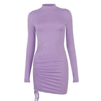 Irmina Aesthetic Turtleneck Dress for Women Statement Occasion Edit