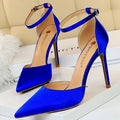 Silk Hollow Out Woman Pumps High Heels for Sexy Party Look