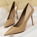 Patent Leather High Heel Stiletto Pumps for Women in Office OL Fashion