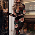Florencia Chic V Neck Cocktail Dress for Women's Formal Wear Premium Wardrobe Essential