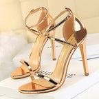 Buckle Strap High Heels Sandals Stiletto 11cm Sexy Party Shoes for Women