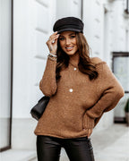 DressBetty - Oversized O-Neck Warm Sweater