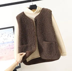 Sarah | Women’s Relaxed Fit Sleeveless Outerwear Vest