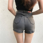 DressBetty - Sexy Denim Shorts with Tassel Pockets Mini Short Jeans