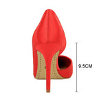 Silk High Heels Women Shoes Stiletto Heels Black Blue Silver Sexy Woman Pumps