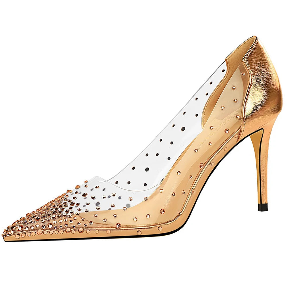 Transparent Stiletto Wedding Shoes for Women