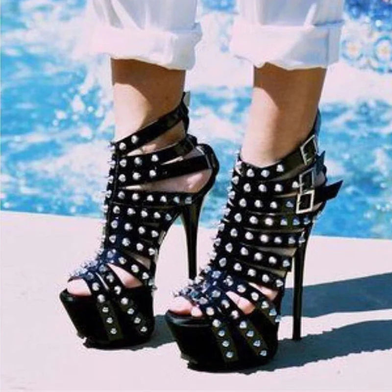 Summer Platform High Heels Sandals for Women with Sexy Peep Toe Pumps