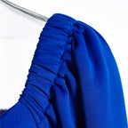 Wrap Bust Puff Sleeve Bodycon Mini Dress