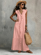 Solid Color Color-blocked Patchwork Versatile Dress