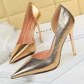 Gold Silver Black Champagne Women Pumps Stiletto Heels Wedding Shoes Sexy