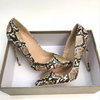 Python Pattern Women Sexy Pointy Toe Stiletto High Heels