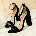 High Heel Pumps with Comfortable Block Heels for Women