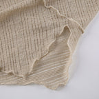 On Vacay One Shoulder Backless Pearl Dress