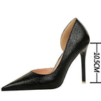 Gold Silver Black Champagne Women Pumps Stiletto Heels Wedding Shoes Sexy