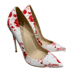 White Patent Pointy Toe High Heels for Women