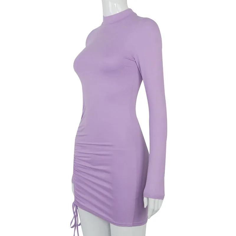 Irmina Aesthetic Turtleneck Dress for Women Statement Occasion Edit