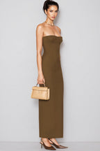 Cosmo Sleeveless Backless Split Maxi Dress
