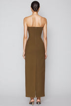 Cosmo Sleeveless Backless Split Maxi Dress