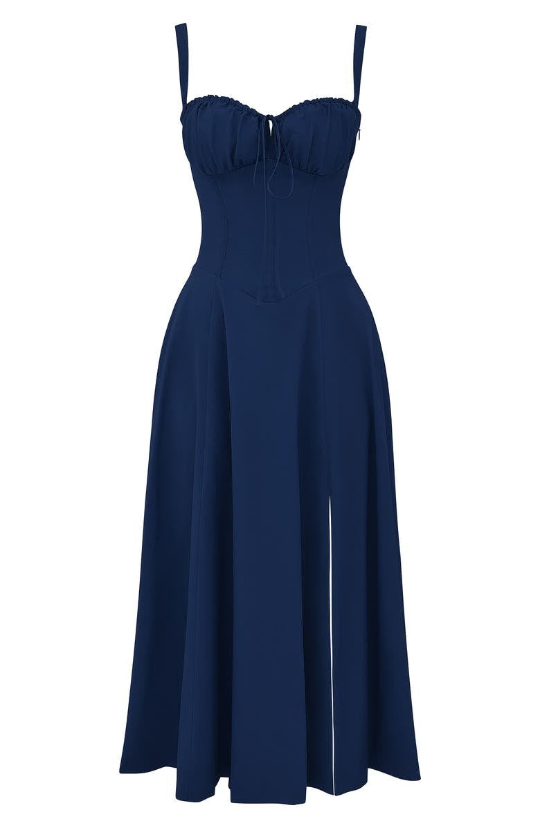Fiorella Elevated Midi Corset Dress Premium Wardrobe Essential