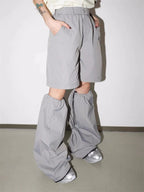 Cyber Y2K Detachable Track Harajuku Egirl Edgy Style Cargo Oversize Sweatpant